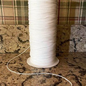 1.4 mm White Polyester Cord for Blinds, roll of 580 yards